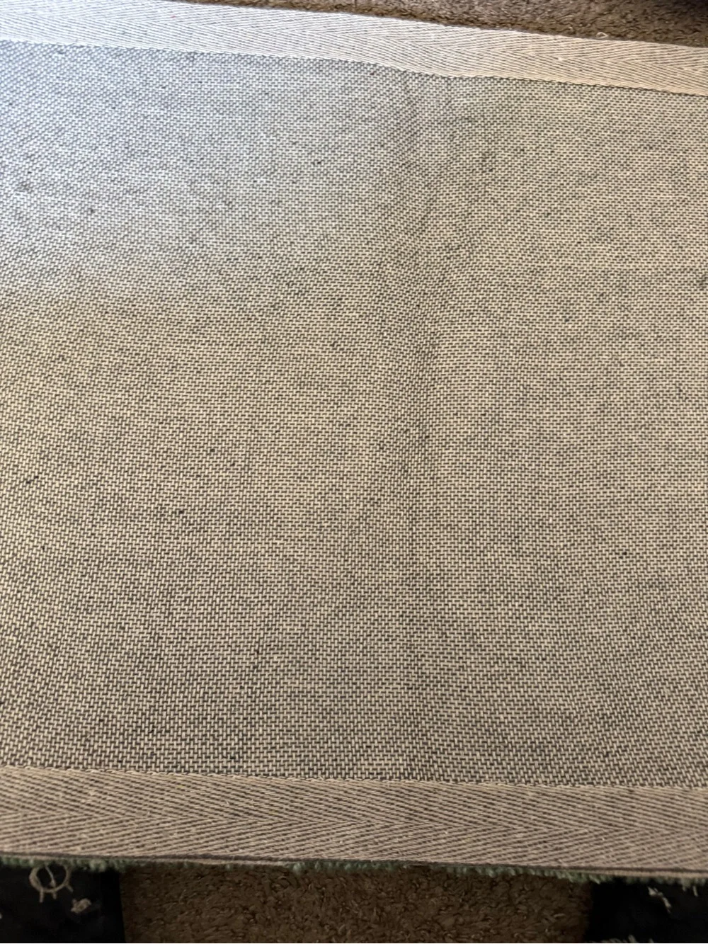 Hooked Pumpkin Accent Door Mat in Mint, Gray, Cream -